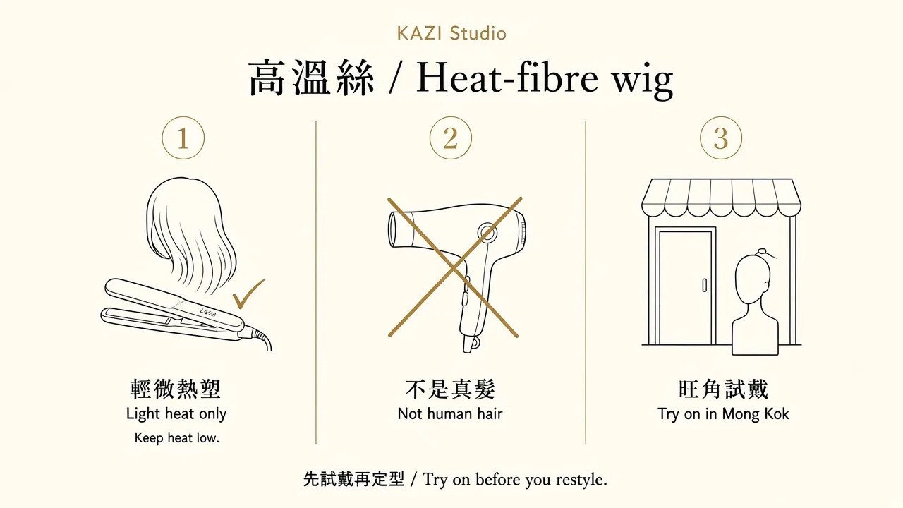 Heat-fibre diagram: light heat only, no high heat, try on in Mong Kok.