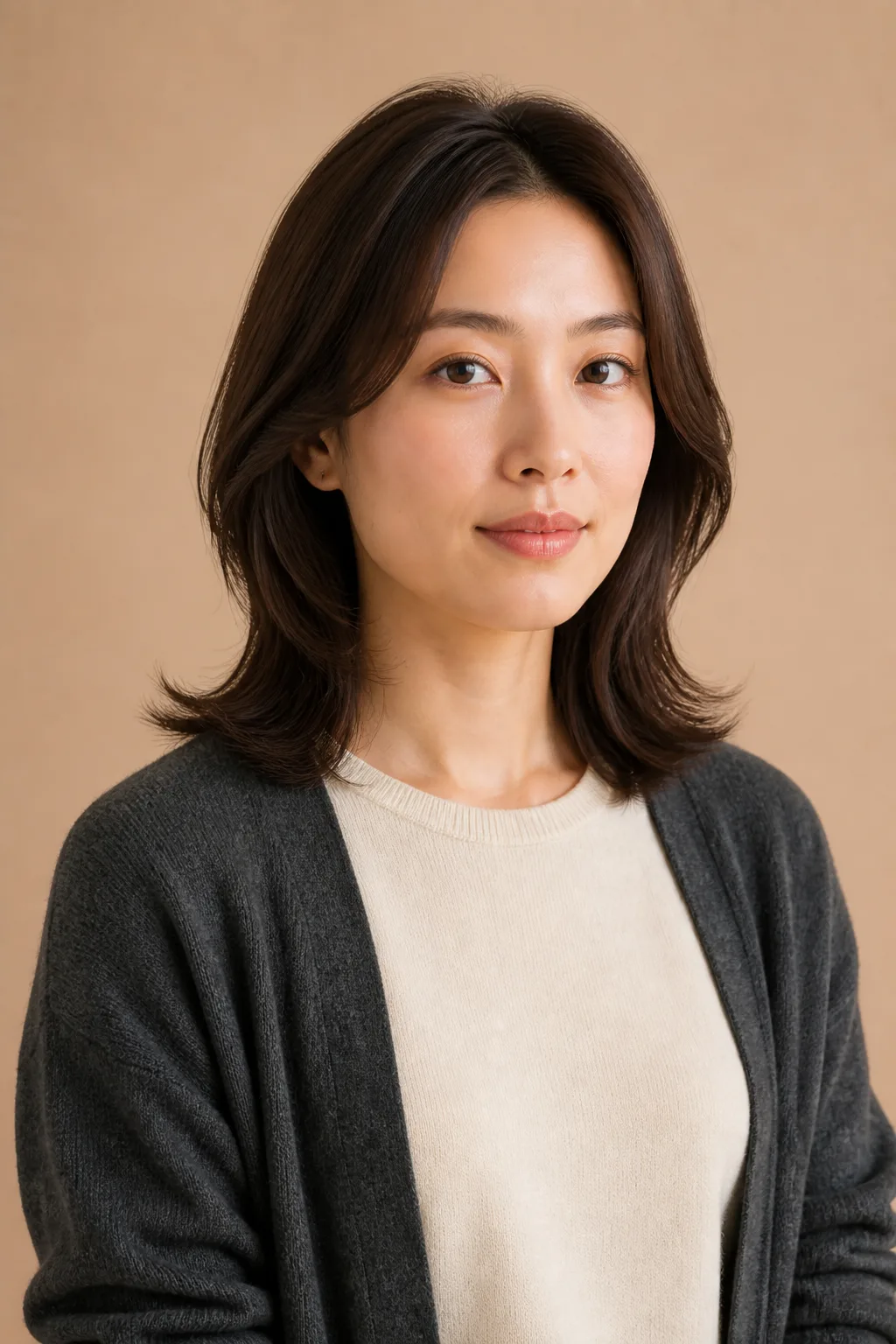 above-shoulder hug perm layered full wig