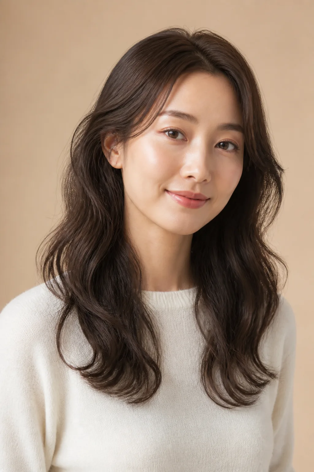 above-shoulder frill perm full wig