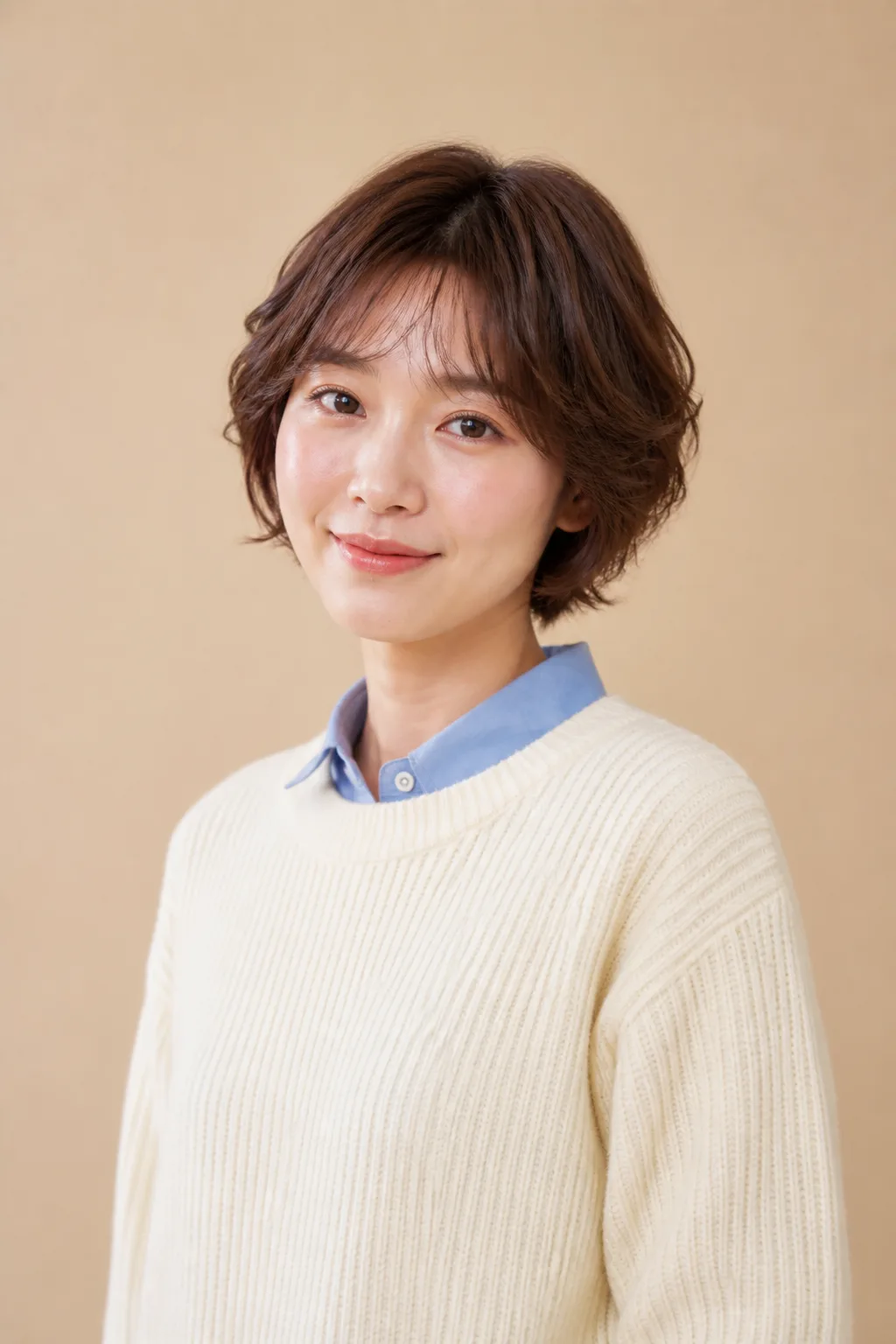 short perm full wig