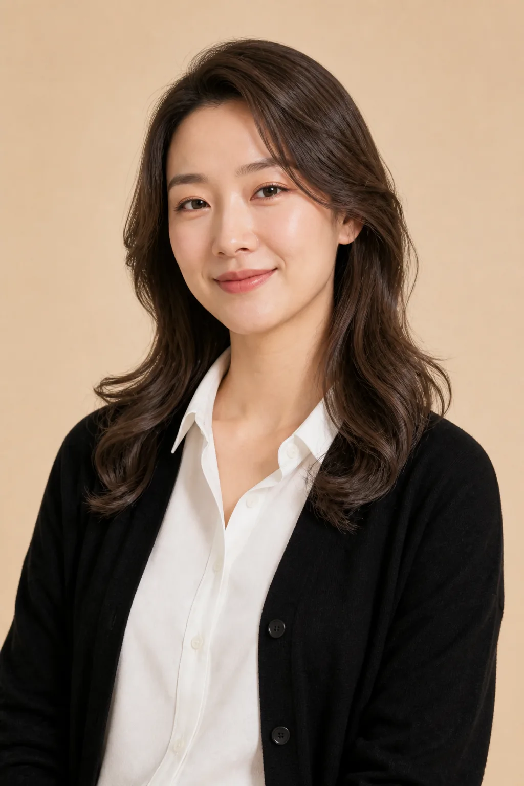 above-shoulder C-curl layered full wig