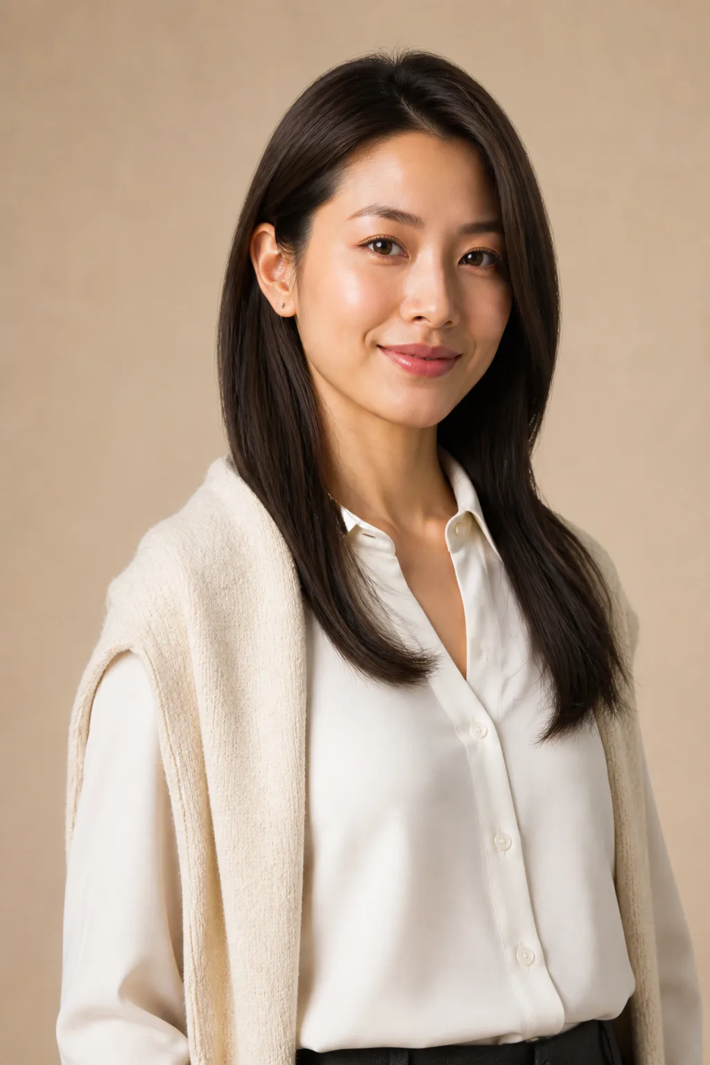 17-inch straight full wig