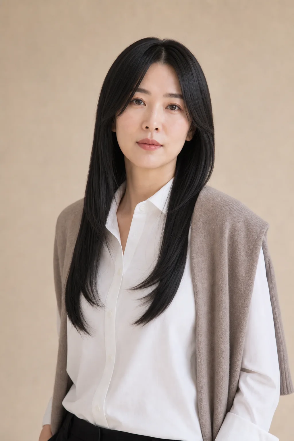 25-inch lake cut straight full wig