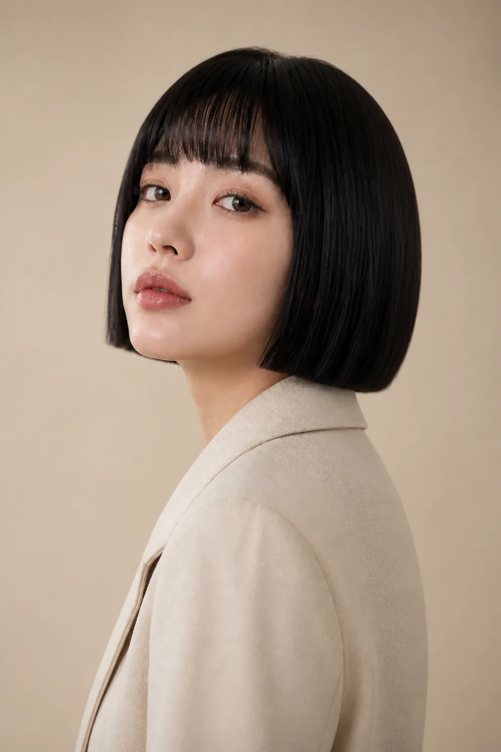 above-shoulder tassel cut full wig