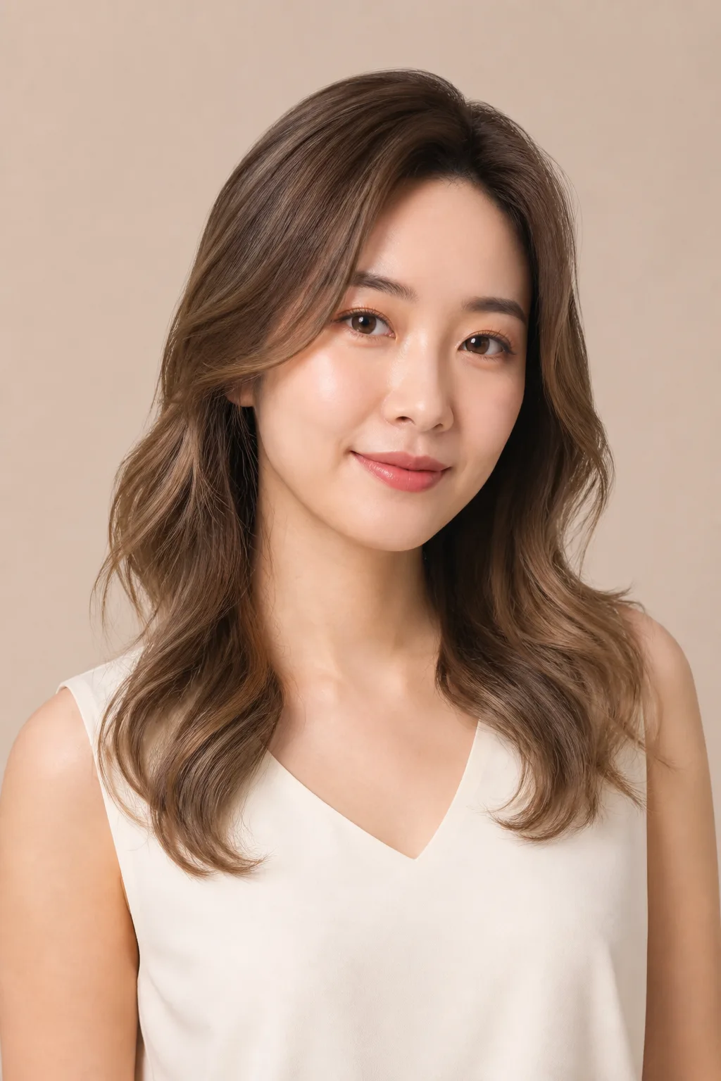 above-shoulder hush perm ombre full wig